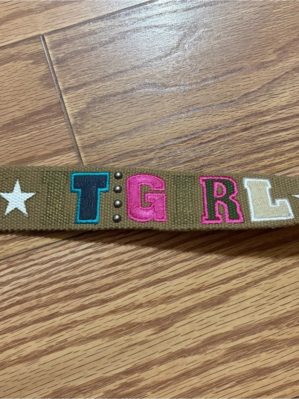 Y2K 2000s Burlap Colorful IT GIRL Belt 42” Length
